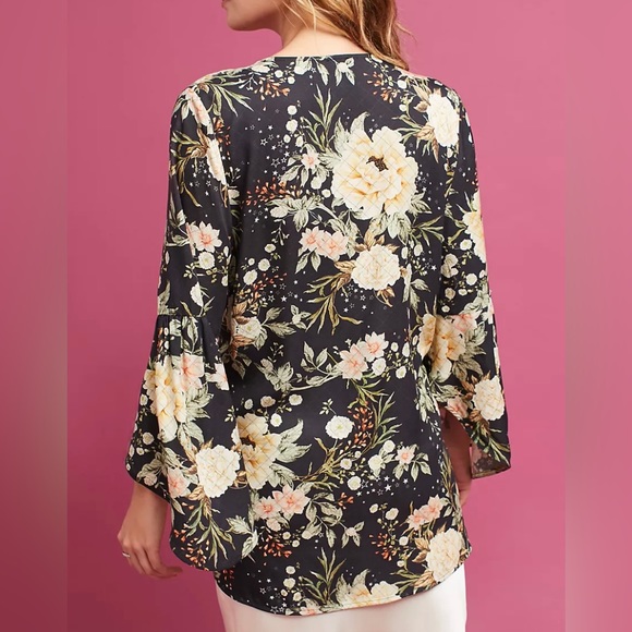 Farm Rio | Anthropologie Bell Sleeve Kimono One Size - Picture 3 of 11
